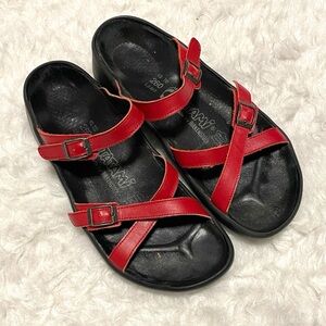 Birkenstock Tatami Red and Black Women's Sandals 40